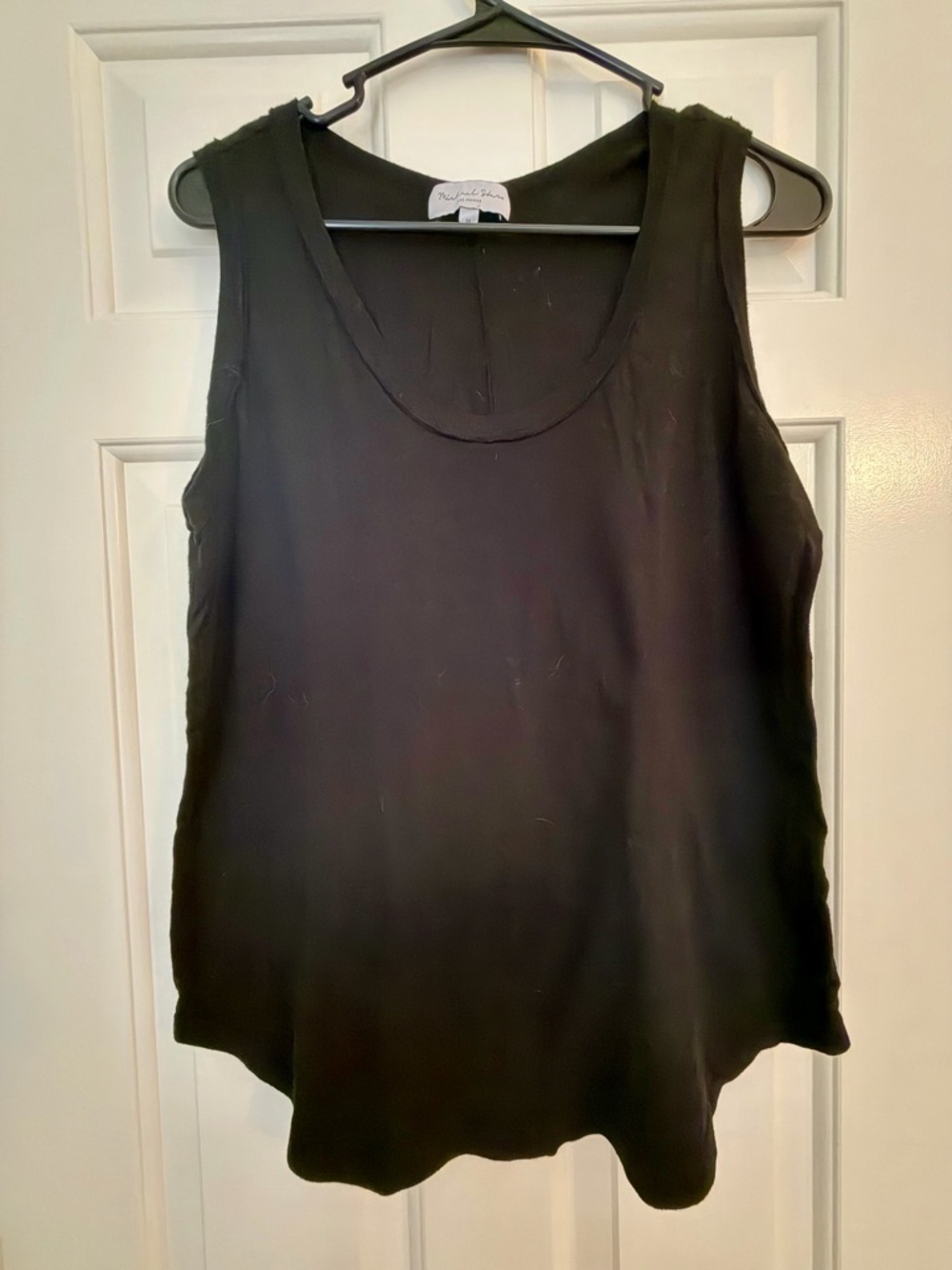 Michael Stars Black Sleeveless Scoop Tank